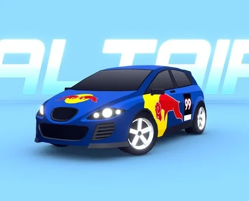 PBR Game 3D Models - ARCADE Altair Rally Car