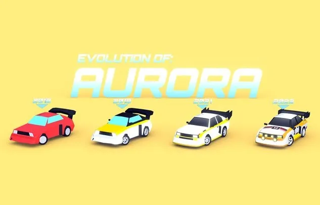 PBR Game 3D Models - ARCADE Aurora Rally Car
