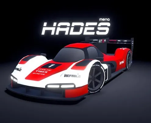 PBR Game 3D Models - ARCADE Hades Racing Car