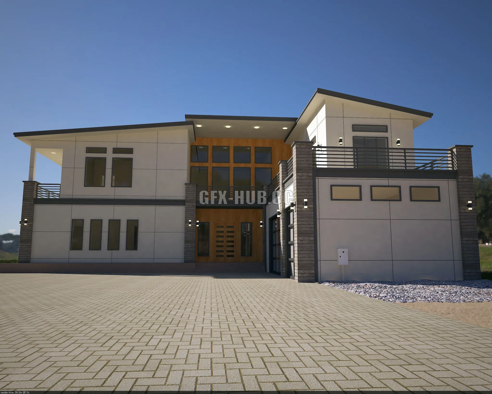 PBR Game 3D Models - Architectural view