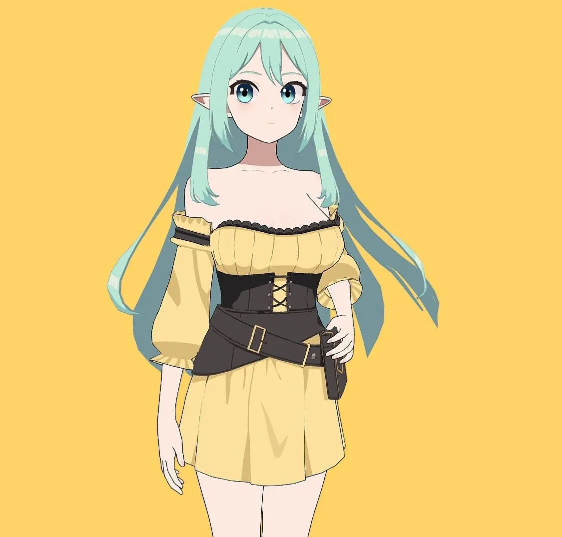 PBR Game 3D Models - Aria Luminara Beginner Mage