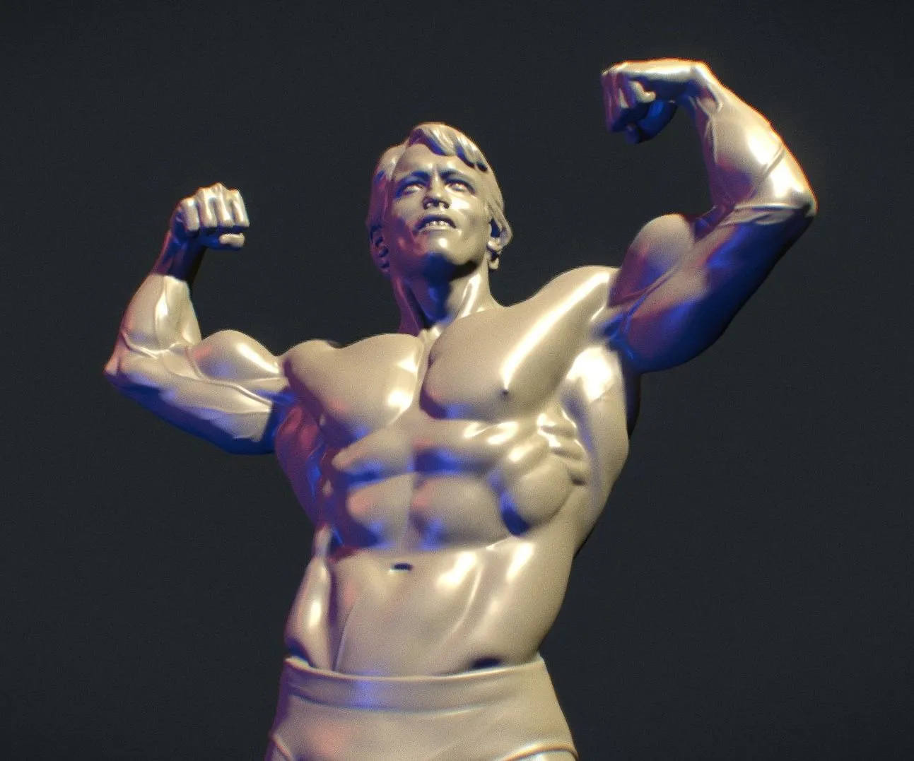 PBR Game 3D Models - Arnold Schwarzenegger