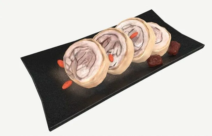 PBR Game 3D Models - Asia food drunk chicken