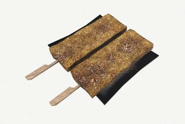 PBR Game 3D Models - Asia food Pigs blood cake