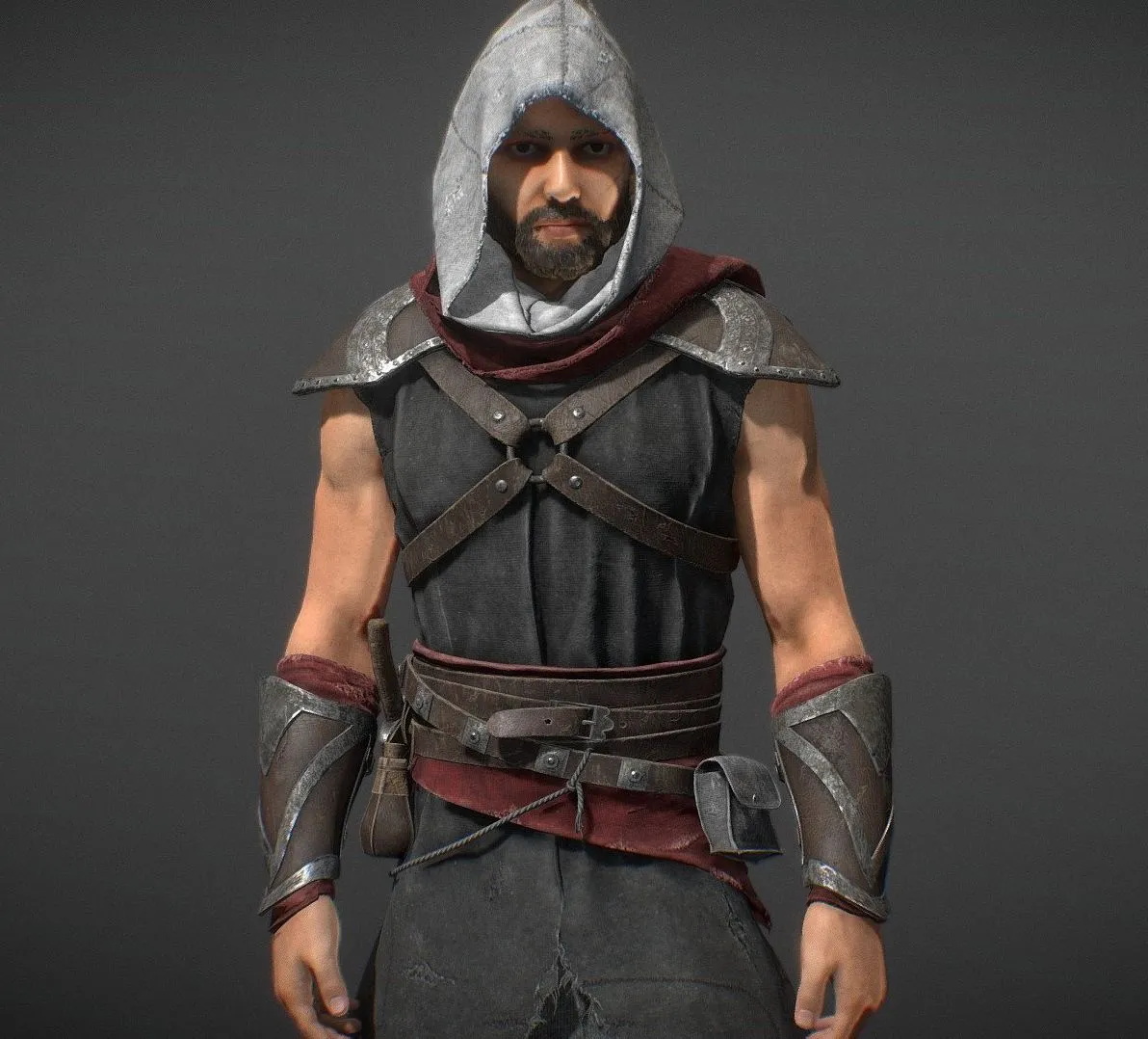 PBR Game 3D Models - Assassin Omar
