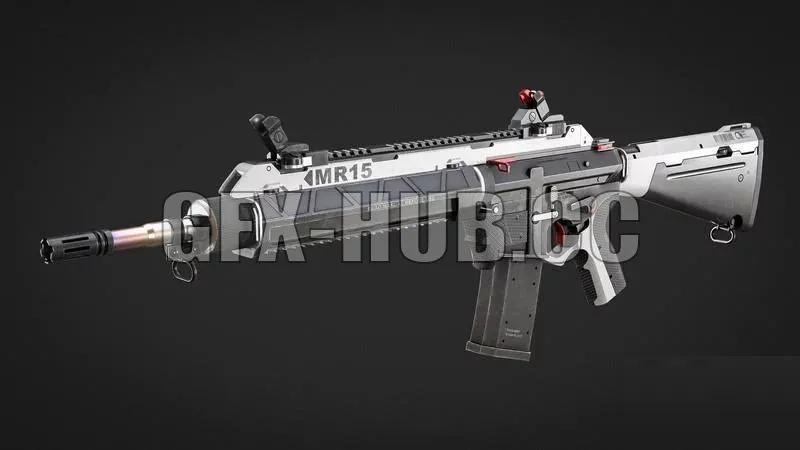 PBR Game 3D Models - Assault Rifle – Game Ready