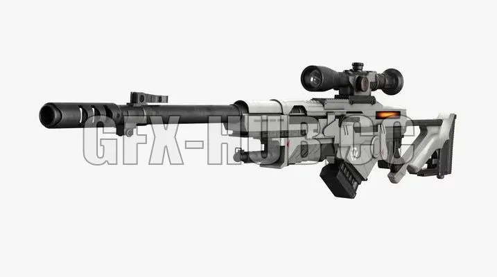 PBR Game 3D Models - Assault rifle