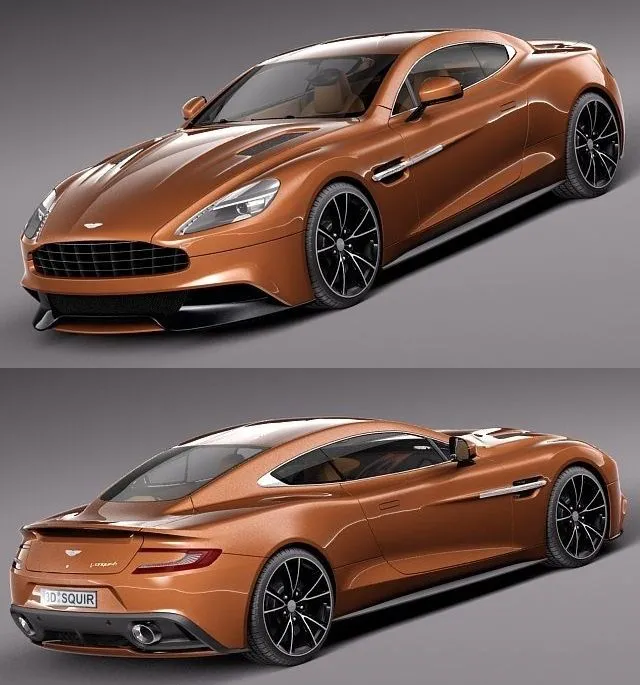 PBR Game 3D Models - Aston Martin 2013 AM 310 Vanquish