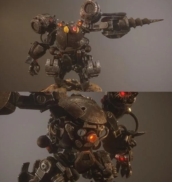 PBR Game 3D Models - Atom Punk Mecha