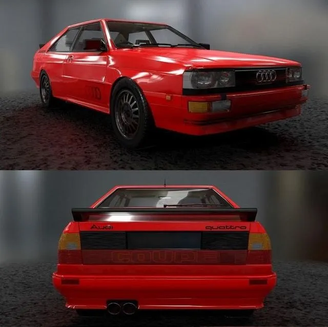 PBR Game 3D Models - Audi Quattro 1986
