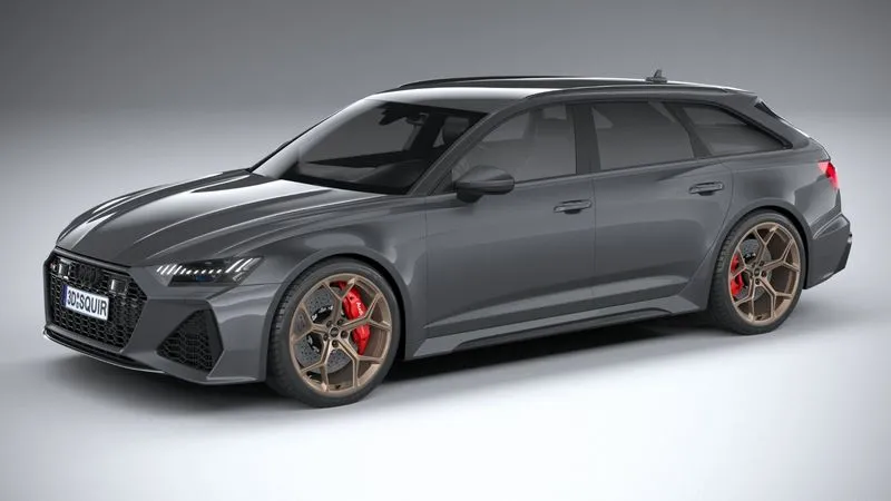 PBR Game 3D Models - Audi RS6 Avant 2024