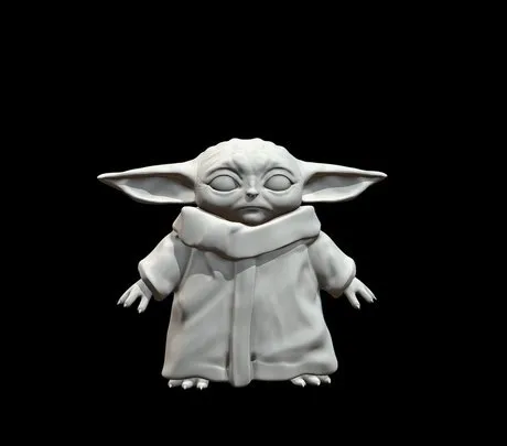 PBR Game 3D Models - Baby Yoda 3D Printable