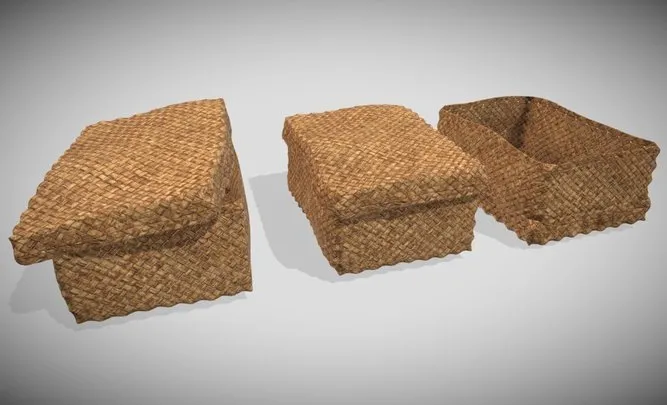 PBR Game 3D Models - Bamboo Box   Boxolone