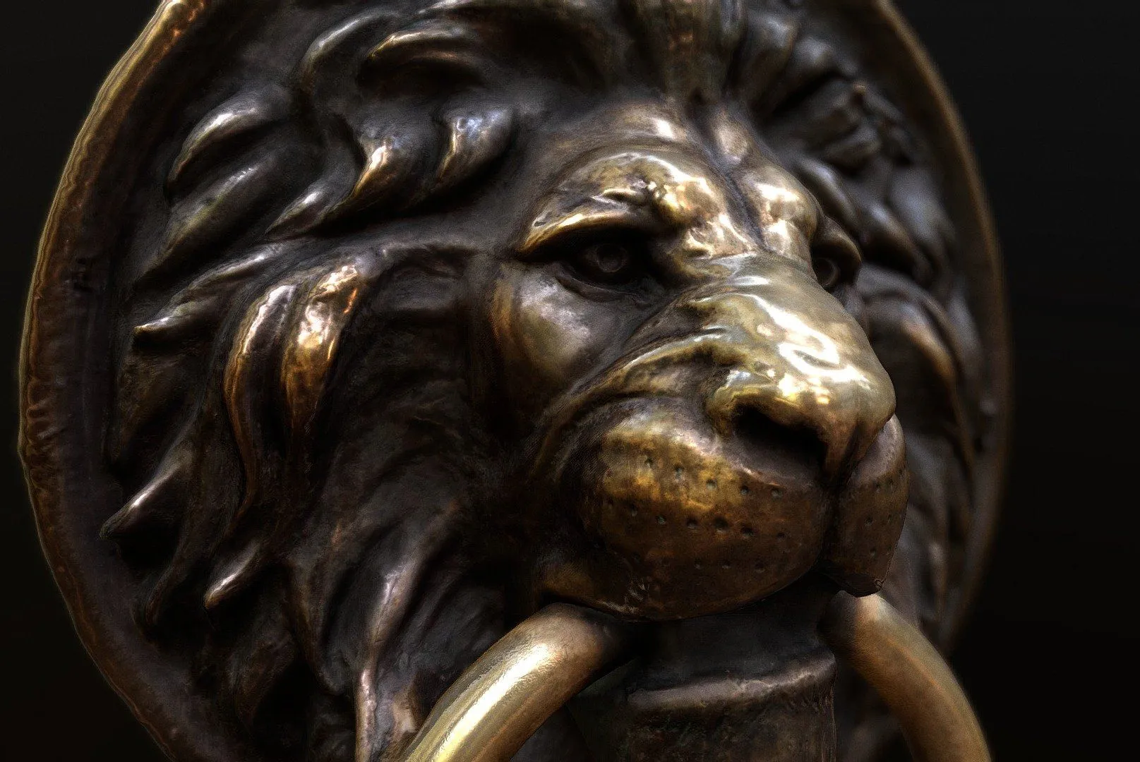 PBR Game 3D Models - Bas Relief Of A Lion Odessa Ukraine