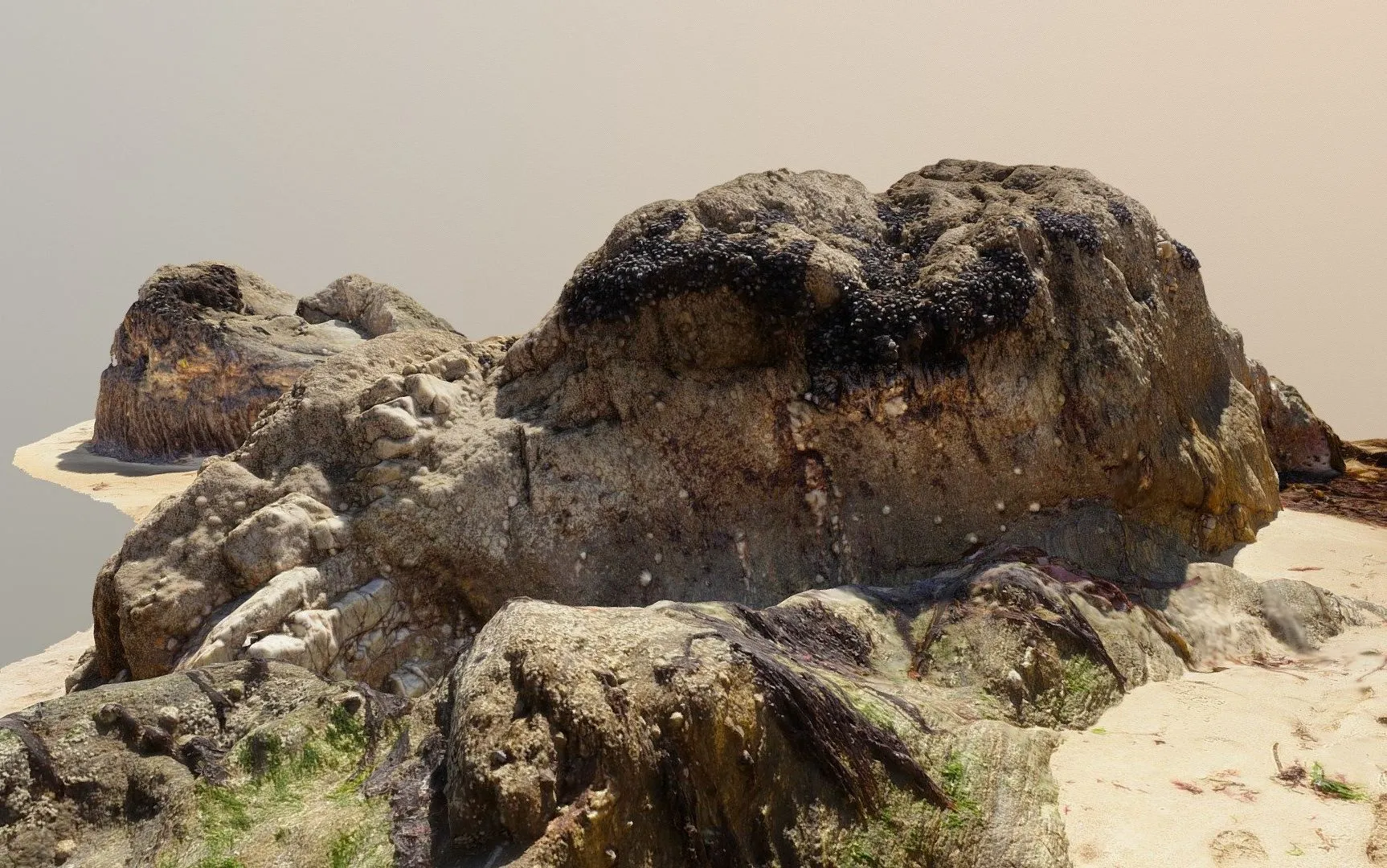 PBR Game 3D Models - Beach Rock