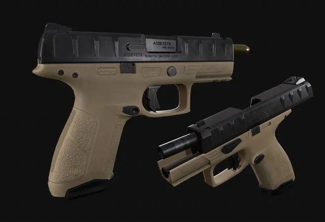 PBR Game 3D Models - Beretta APX Centurion