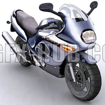 PBR Game 3D Models - BIke Suzuki Katana