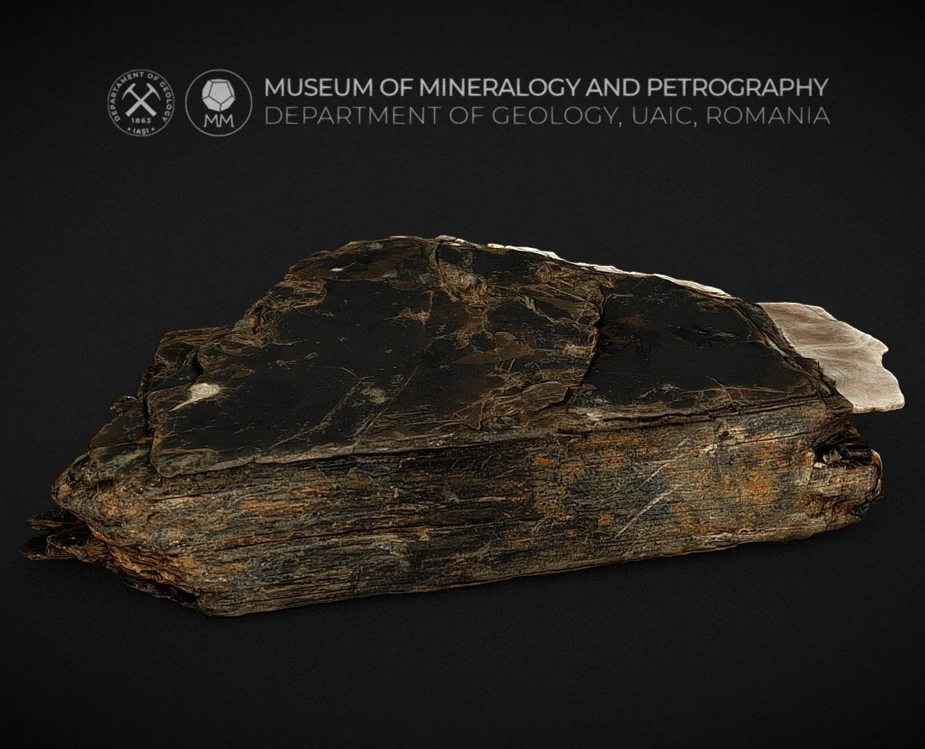 PBR Game 3D Models - Biotite Book With Few Muscovite Pages