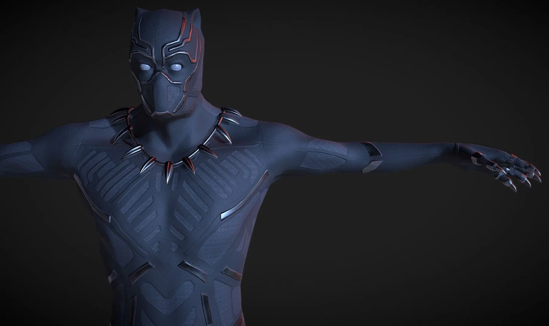 PBR Game 3D Models - Black Panther