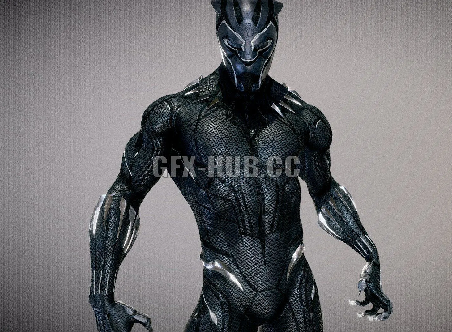 PBR Game 3D Models - Black Panther