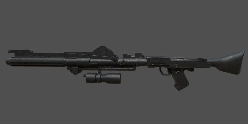 PBR Game 3D Models - Blaster Rifle DC-15A