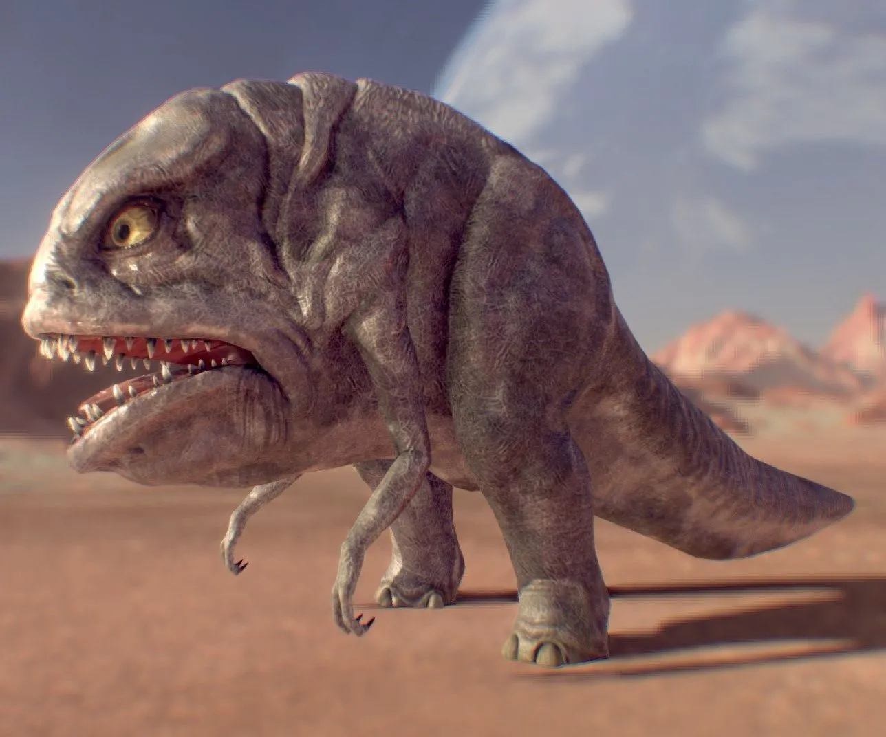 PBR Game 3D Models - Blurrg From The Mandalorian