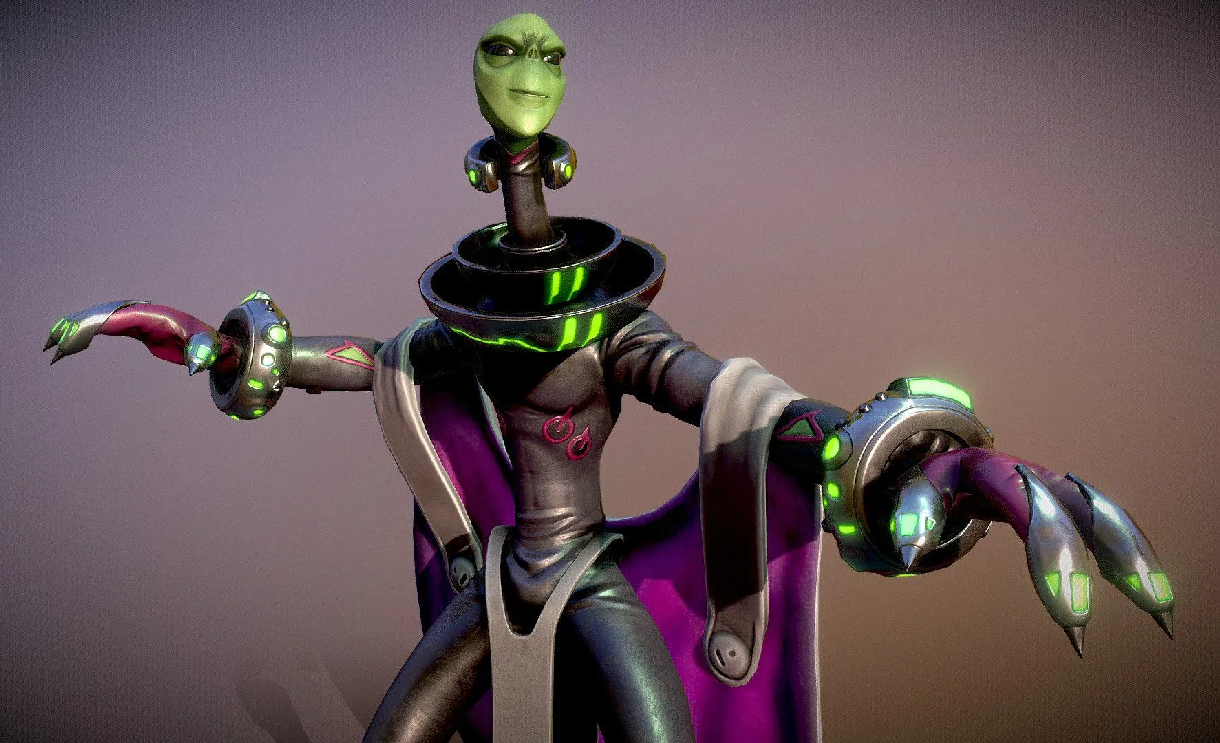 PBR Game 3D Models - Blypyp Martian Scientist