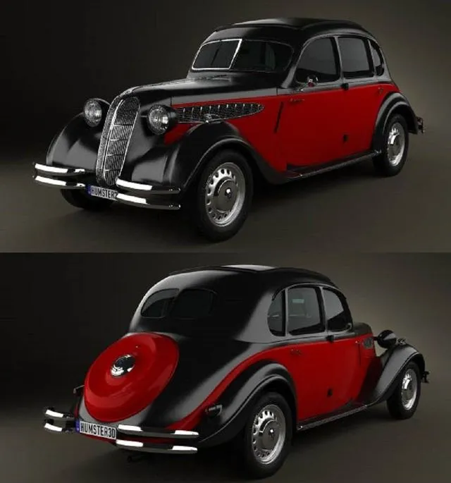 PBR Game 3D Models - BMW 326 1941