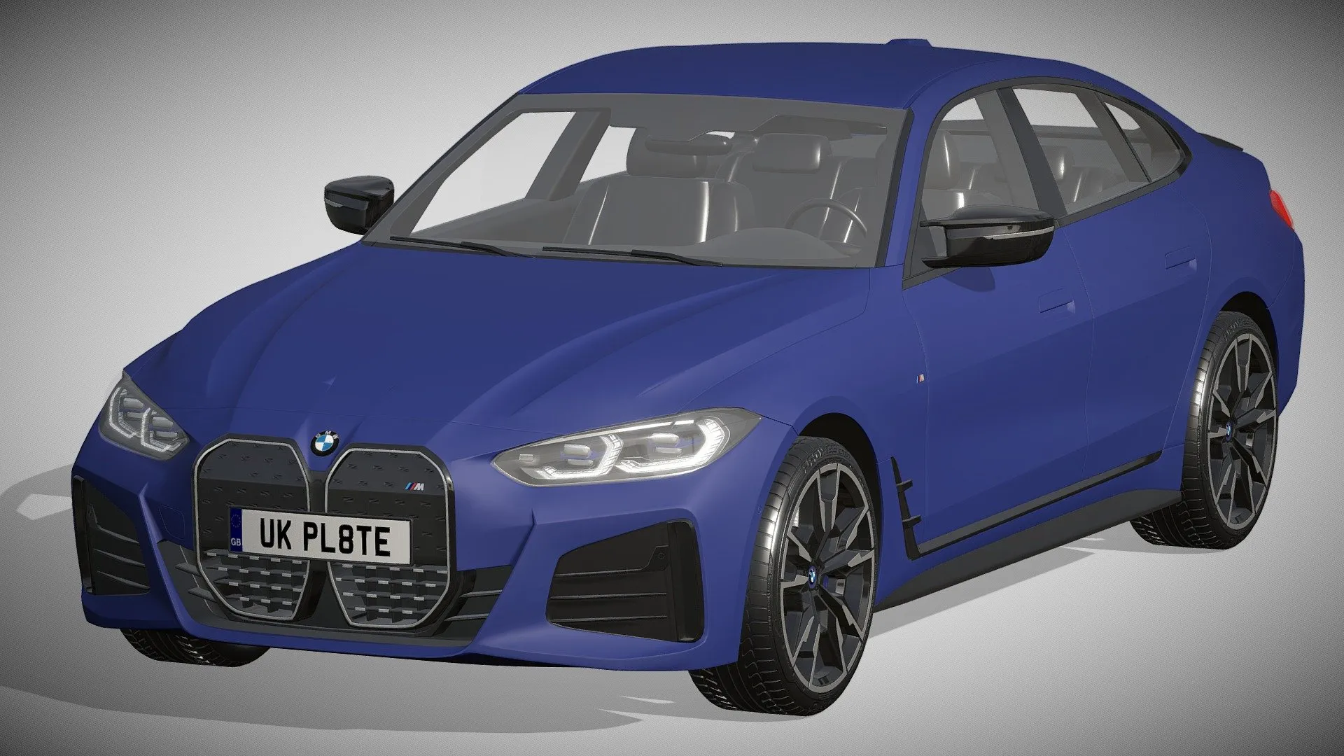 PBR Game 3D Models - Bmw I4 M50