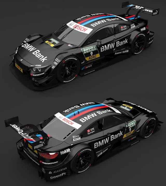 PBR Game 3D Models - BMW M4 DTM Spengler