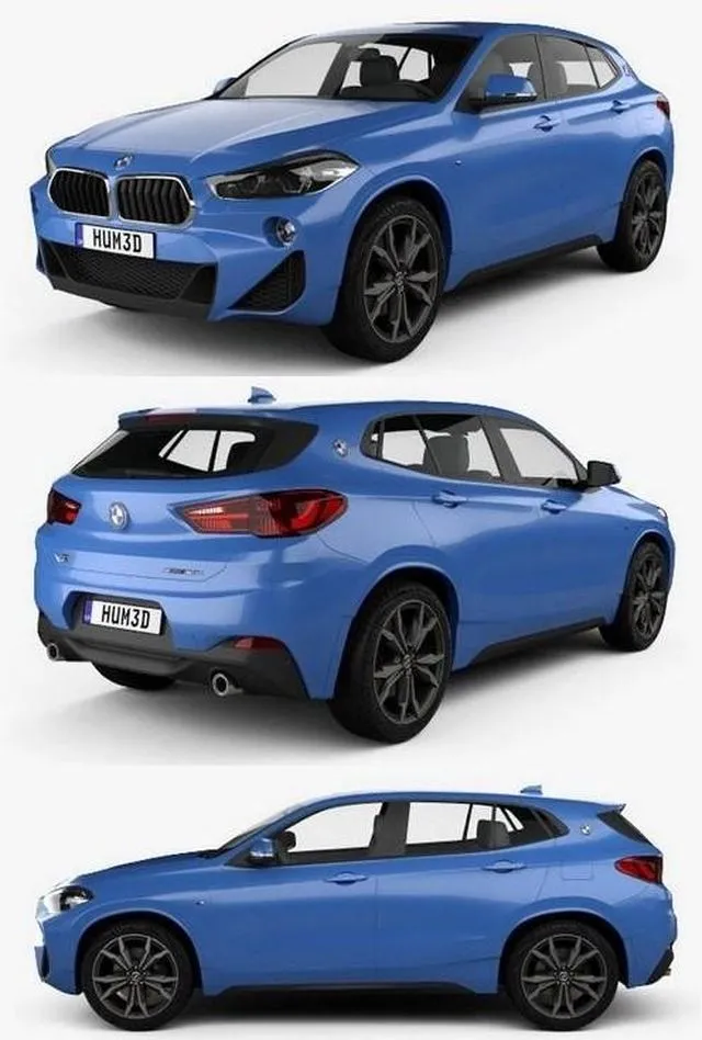 PBR Game 3D Models - BMW X2 M Sport 2018