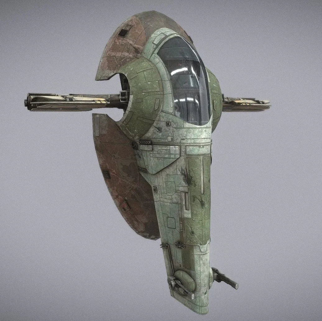 PBR Game 3D Models - Boba Fett Slave 1
