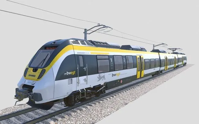 PBR Game 3D Models - Bombardier TALENT Train Sweg Rigged Animated
