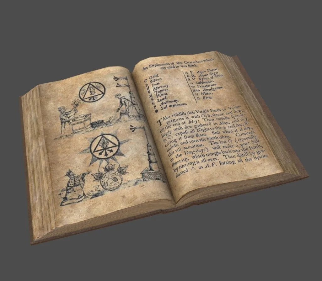 PBR Game 3D Models - Book Open