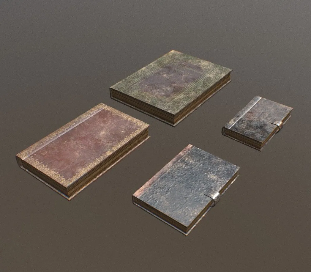 PBR Game 3D Models - Book