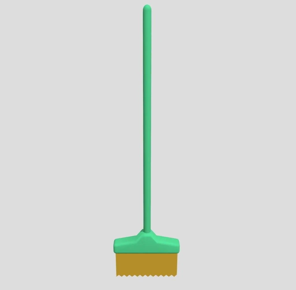 PBR Game 3D Models - Broom From Poly By Google