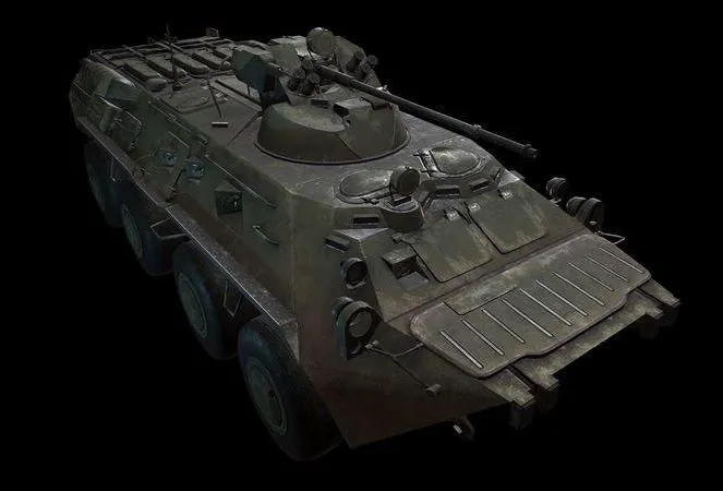 PBR Game 3D Models - BTR80a