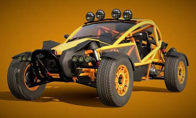 PBR Game 3D Models - Buggy Car Ariel Nomad 2016