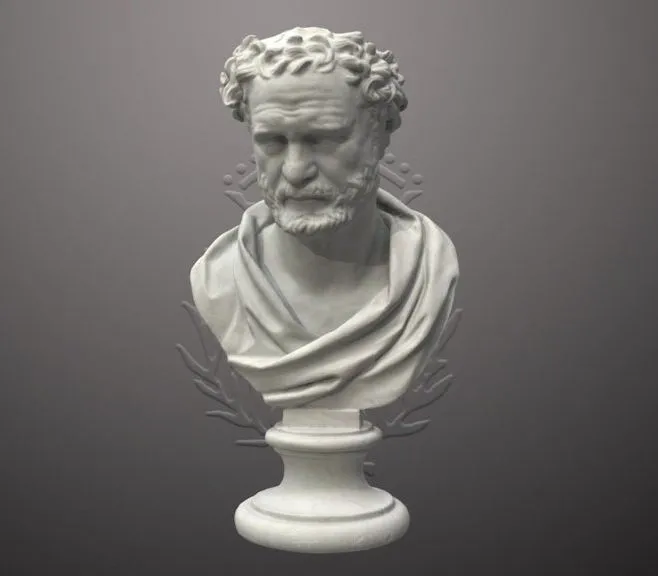 PBR Game 3D Models - Busto De Empedocles V 152