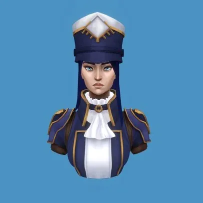 PBR Game 3D Models - Caitlyn Arcane