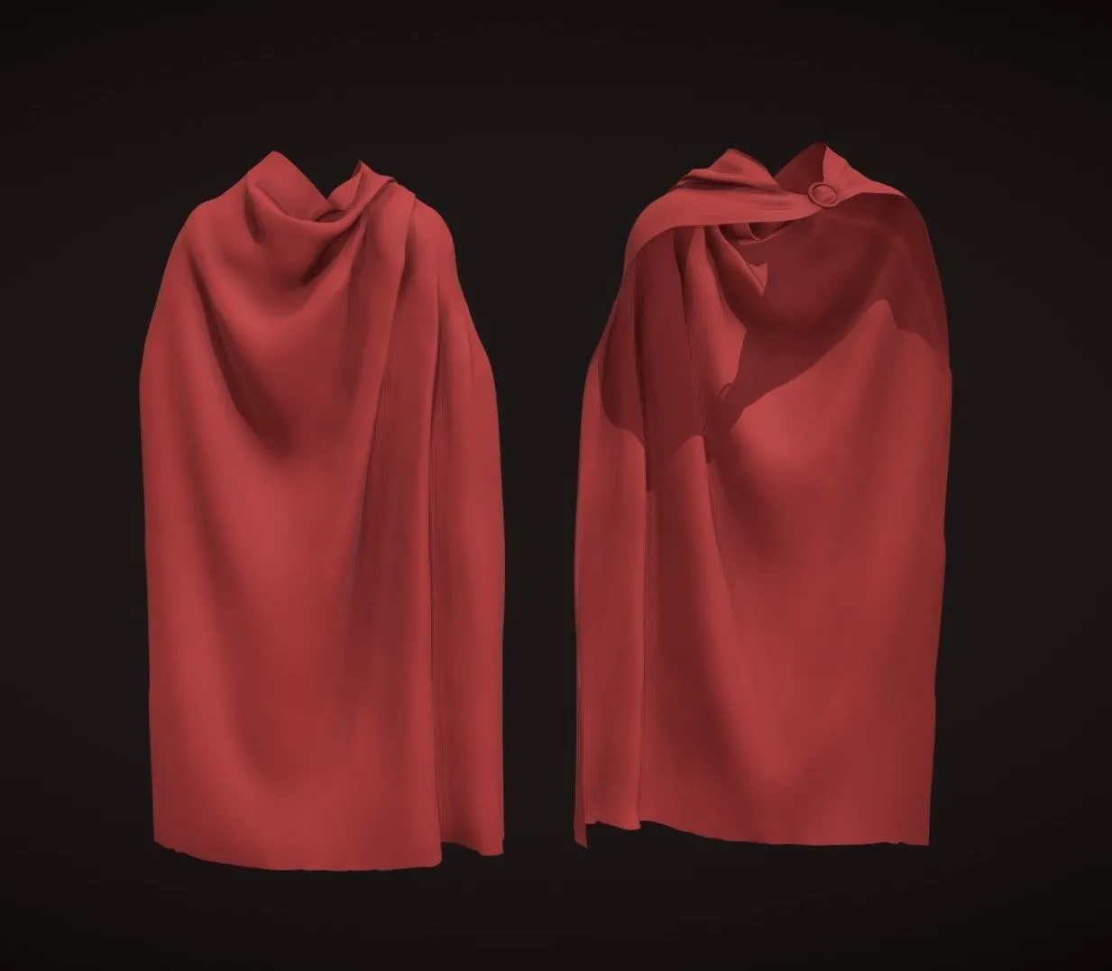 PBR Game 3D Models - Cape Drapery