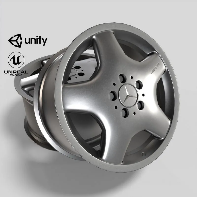 PBR Game 3D Models - Car Rim Wheel Mercedes S-CLASS 888762