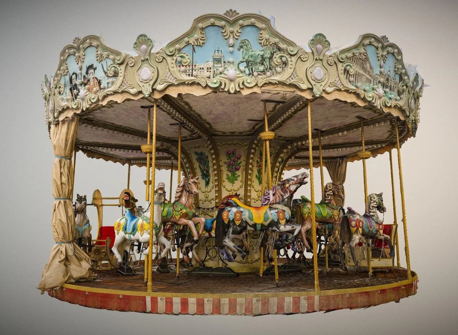 PBR Game 3D Models - Carousel Photogrammetry Scan