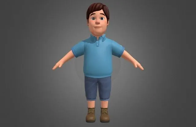 PBR Game 3D Models - Cartoon Man People