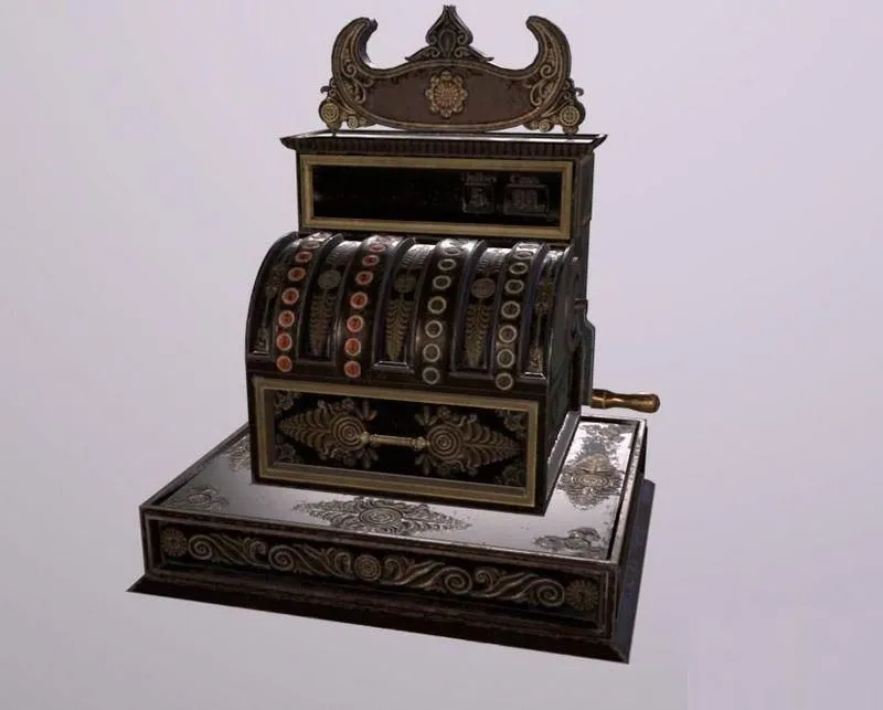 PBR Game 3D Models - CashRegister