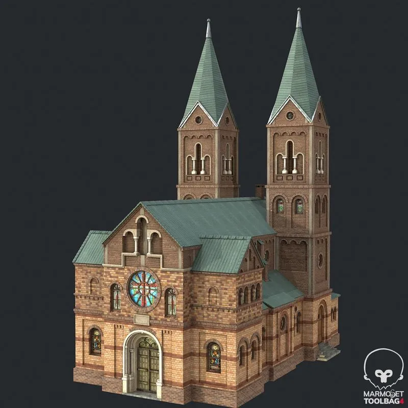 PBR Game 3D Models - Cathedral – Church