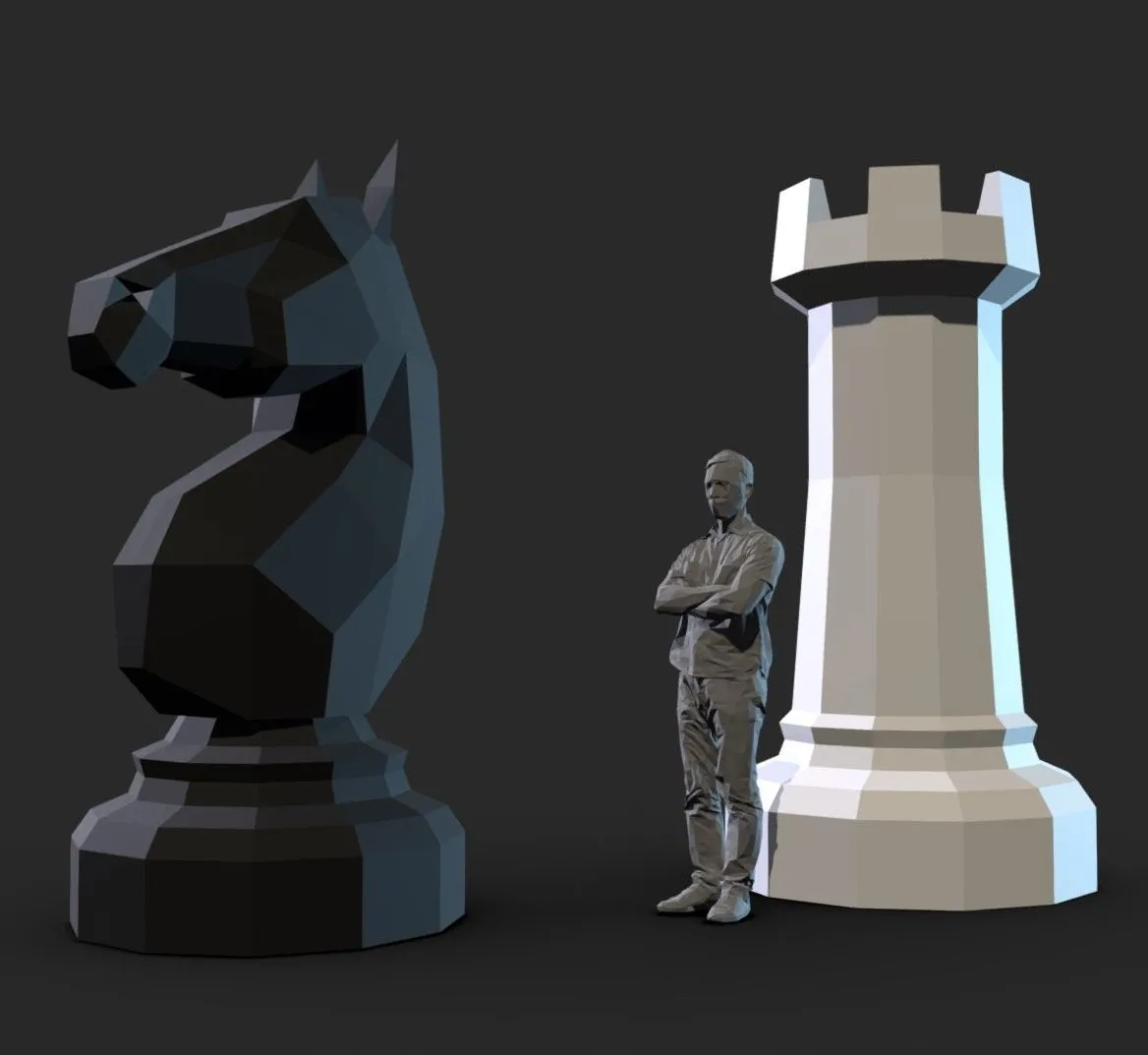 PBR Game 3D Models - Chess Figures
