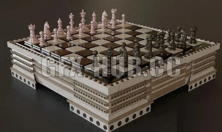 PBR Game 3D Models - Chess