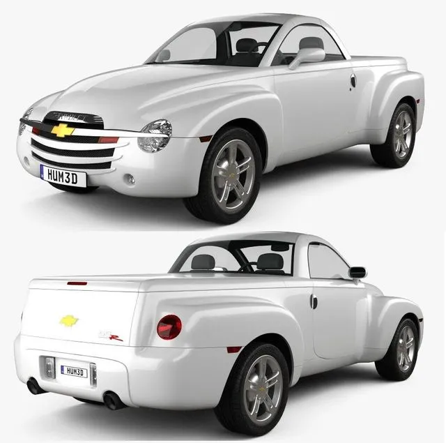 PBR Game 3D Models - Chevrolet SSR 2003