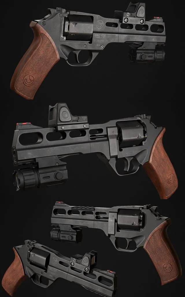 PBR Game 3D Models - Chiappa Rhino